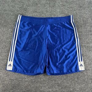Adidas Shorts Men Extra Large Blue Mesh Basketball Dazzle Logo Silky y2k